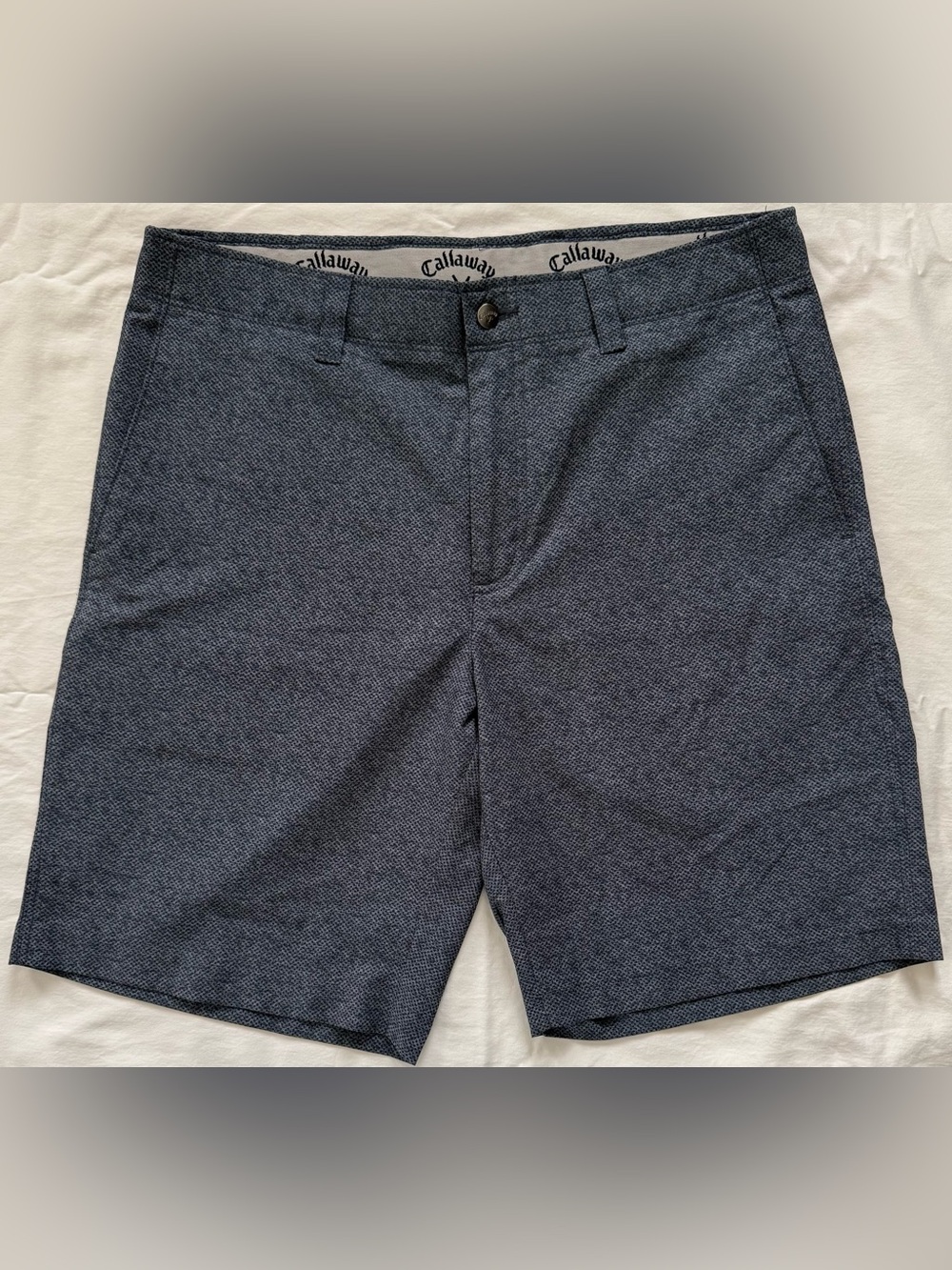 Callaway Men’s Golf Shorts Size 34 Gray Pattern Performance Stretch